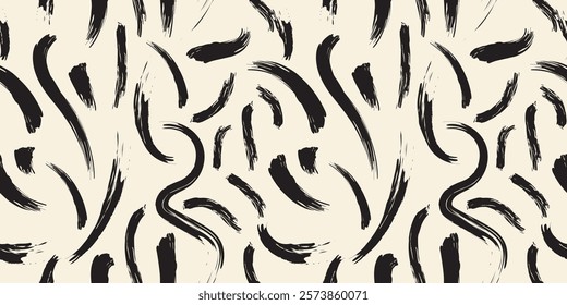 Abstract Brush Strokes Pattern Illustration vector 