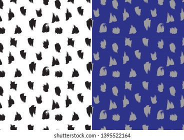 Abstract Brush Strokes Print Repeat Background
