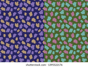 Abstract Brush Strokes Print Repeat Background