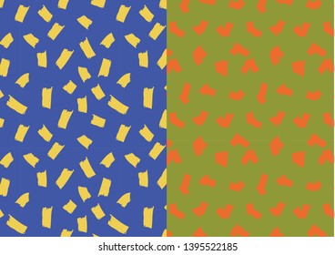 Abstract Brush Strokes Print Repeat Background