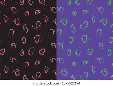 Abstract Brush Strokes Print Repeat Background