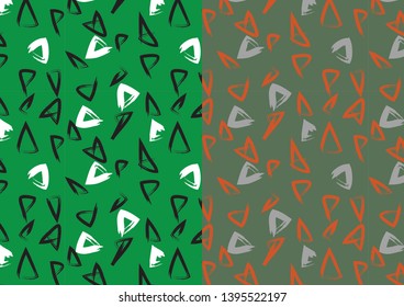 Abstract Brush Strokes Print Repeat Background
