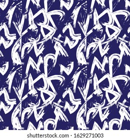 Abstract Brush Strokes Seamless Pattern for fashion prints, patterns and backgrounds