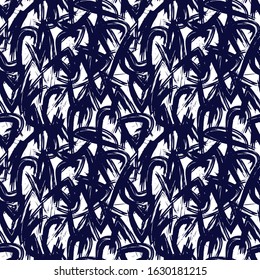 Abstract Brush Strokes Seamless Pattern for fashion prints, patterns and backgrounds