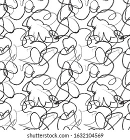 Abstract Brush Strokes Seamless Pattern for fashion prints, patterns and backgrounds