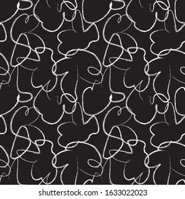 Abstract Brush Strokes Seamless Pattern for fashion prints, patterns and backgrounds