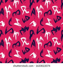 Abstract Brush Strokes Seamless Pattern for fashion prints, patterns and backgrounds