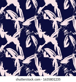 Abstract Brush Strokes Seamless Pattern for fashion prints, patterns and backgrounds