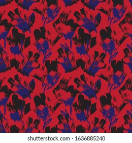 Abstract Brush Strokes Seamless Pattern for fashion prints, patterns and backgrounds