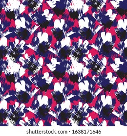 Abstract Brush Strokes Seamless Pattern for fashion prints, patterns and backgrounds