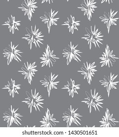 Abstract Brush Strokes Star Seamless Print Background