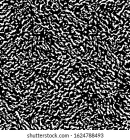 Abstract brush texture. Hand drawn black and white background. Can use for effect overlay. Grunge seamless pattern. Graphic backdrop. Repeating contemporary composition monochrome tileable design