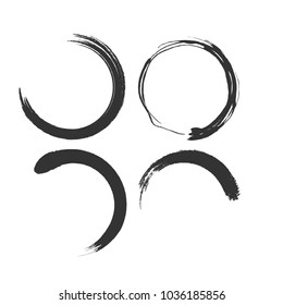 Abstract Brush Vector Template Design