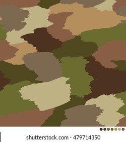Abstract brushed camouflage pattern background