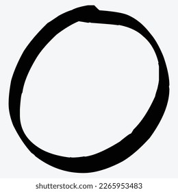 Resumen Estilo de contorno cepillado de forma de elemento ilustración vectorial