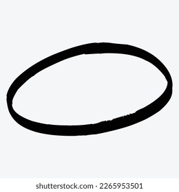Resumen Estilo de contorno cepillado de forma de elemento ilustración vectorial