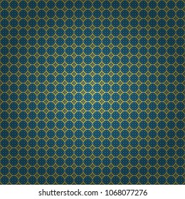 Abstract brushed squares textured background. Vector seamless pattern in green, white and blue colors.