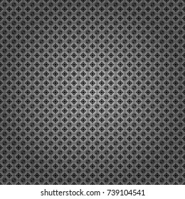 Abstract brushed squares textured background. Vector seamless pattern in black, white and gray colors.