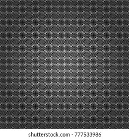 Abstract brushed squares textured background. Vector seamless pattern in white, gray and black colors.