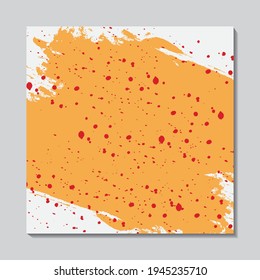 Abstract brushstroke background flat shapes