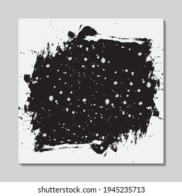Abstract brushstroke background flat shapes