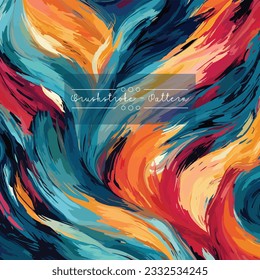 abstract brushstroke colorful pattern background