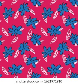 Abstract Brushstroke Floral seamless Pattern for fashion prints, swimwear, backgrounds, websites, wallpaper, crafts