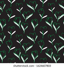 Abstract Brushstroke Floral seamless Pattern for fashion prints, swimwear, backgrounds, websites, wallpaper, crafts