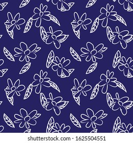 Abstract Brushstroke Floral seamless Pattern for fashion prints, swimwear, backgrounds, websites, wallpaper, crafts