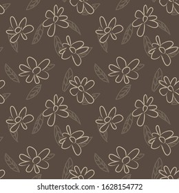 Abstract Brushstroke Floral seamless Pattern for fashion prints, swimwear, backgrounds, websites, wallpaper, crafts