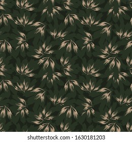 Abstract Brushstroke Floral seamless Pattern  - It is a tropical floral pattern suitable for fashion prints, swimwear, backgrounds, websites, wallpaper, crafts