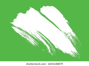 Abstract brushstrokes on green background artistic grunge texture for creative design concepts and background use with paint strokes