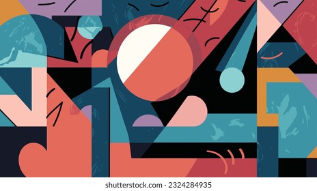 Abstract Brutalism: Exploring Color, Shapes, and Abstraction with Harmonies