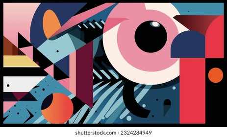 Abstract Brutalism: Exploring Color, Shapes, and Abstraction with Harmonies