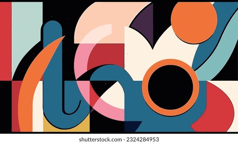 Abstract Brutalism: Exploring Color, Shapes, and Abstraction with Harmonies