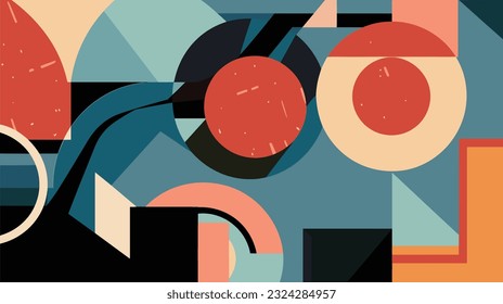 Abstract Brutalism: Exploring Color, Shapes, and Abstraction with Harmonies