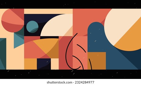 Abstract Brutalism: Exploring Color, Shapes, and Abstraction with Harmonies