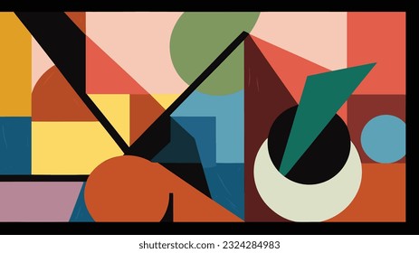 Abstract Brutalism: Exploring Color, Shapes, and Abstraction with Harmonies