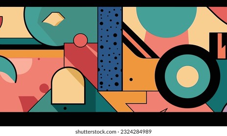 Abstract Brutalism: Exploring Color, Shapes, and Abstraction with Harmonies