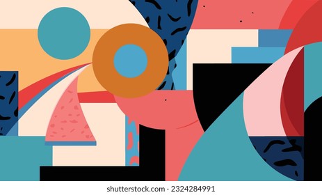 Abstract Brutalism: Exploring Color, Shapes, and Abstraction with Harmonies