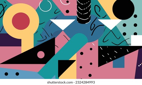 Abstract Brutalism: Exploring Color, Shapes, and Abstraction with Harmonies