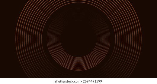 Abstract brwon gold lines on dark background.