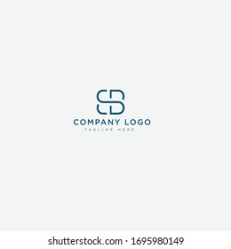 abstract BS / SB vector logo design mark 