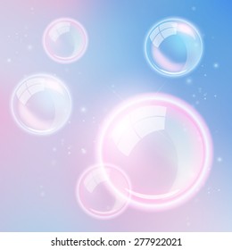 Abstract bubble background