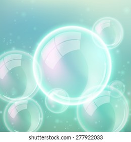 Abstract bubble background