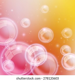 Abstract bubble background