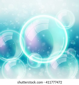 Abstract bubble background