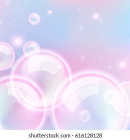 Abstract bubble background
