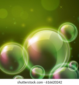 Abstract bubble background