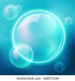 Abstract bubble background